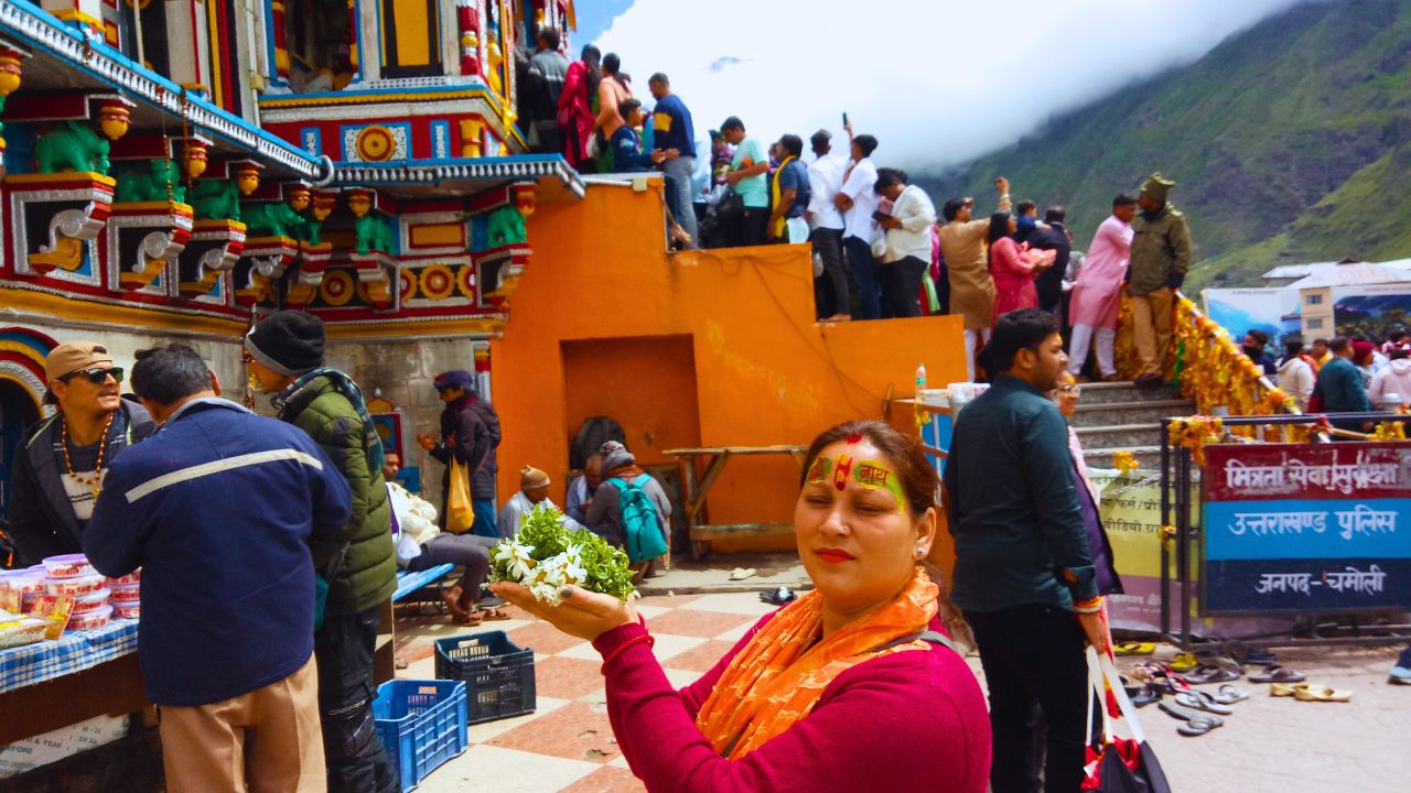 Shri badrinath dham during the month of june